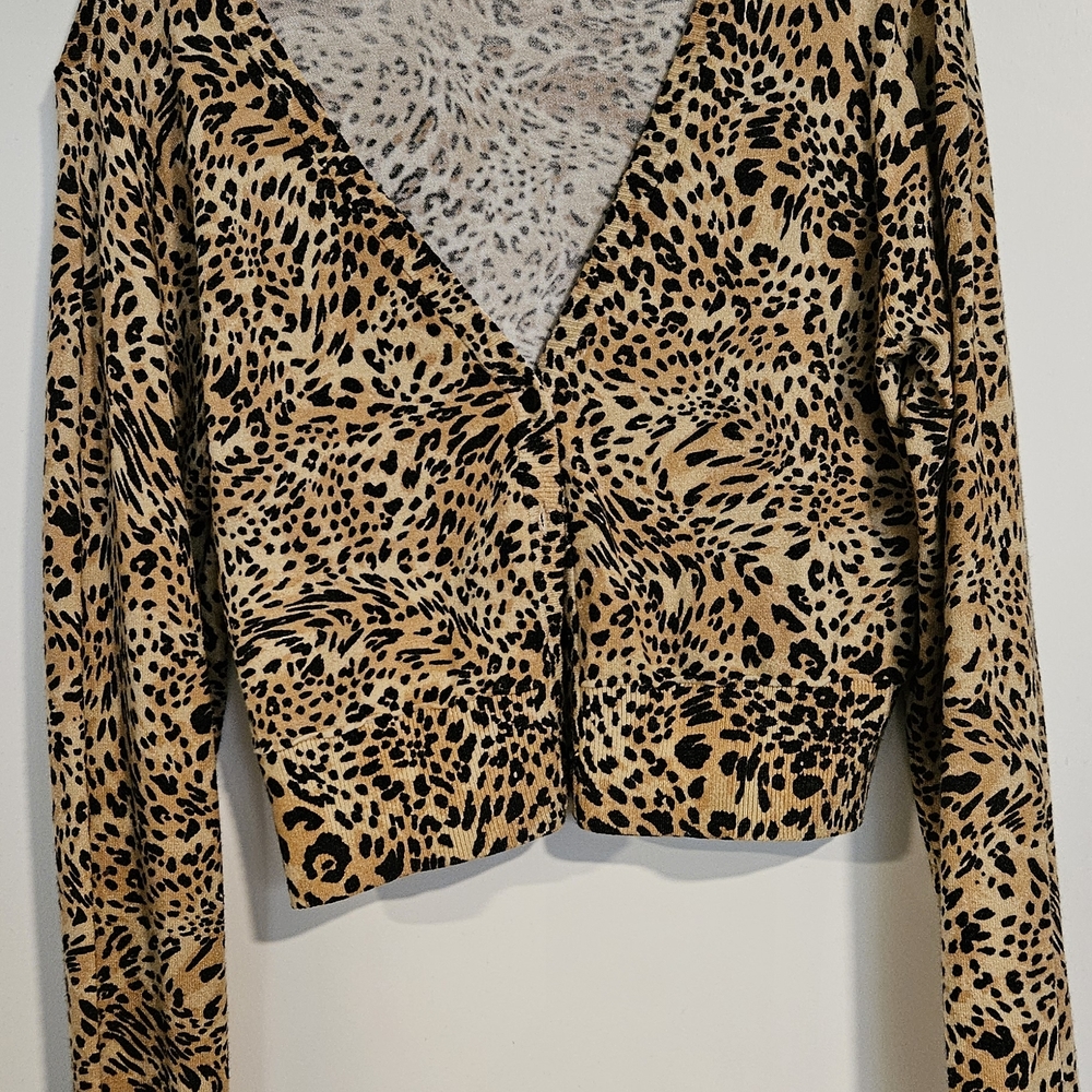 Leopard Print Long Sleeve Cardigan